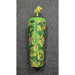 Starbucks x Farm Rio Collab Tumbler Board Banana Silicone Cap Limited  Edition
